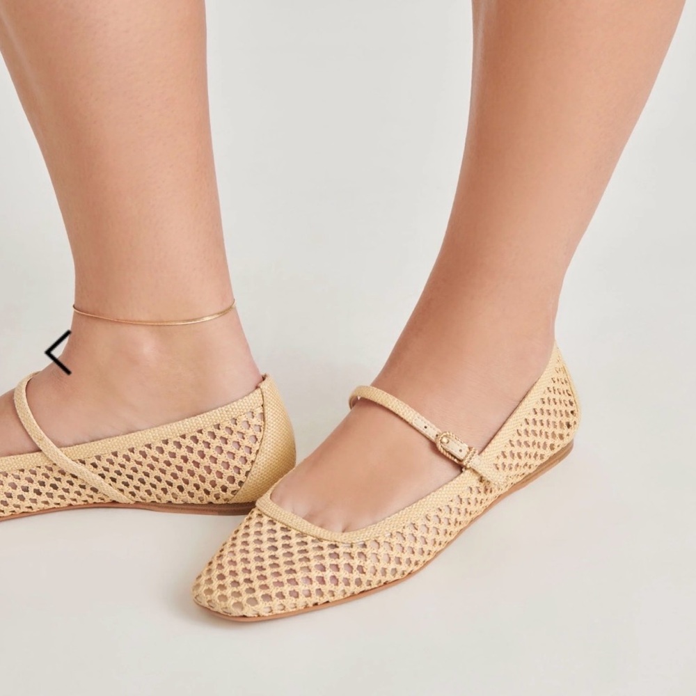 Dolce Vita Reyes Ballet Flats / Raffia - Never worn!